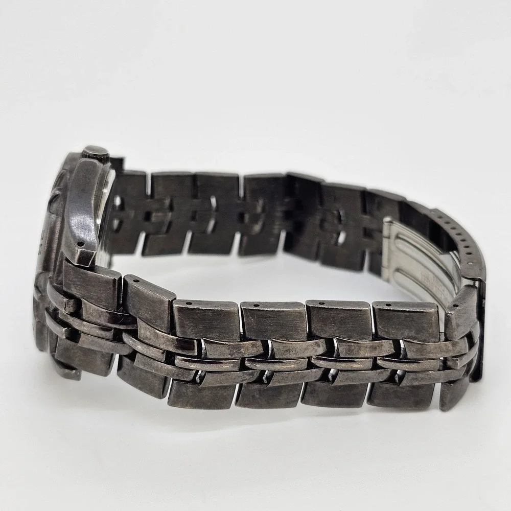Men's‎ Watch 40MM Black Dial Date Black Bracelet Band 8.5